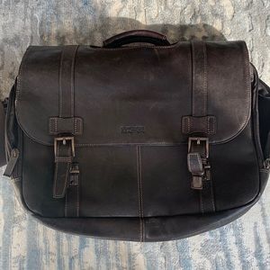 Kenneth Cole leather laptop bag